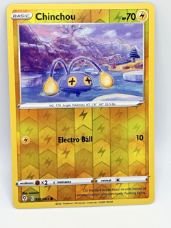 Pokemon Card - CHINCHOU # 052/203 - Reverse Holo - Evolving Skies (2021) - Image 2