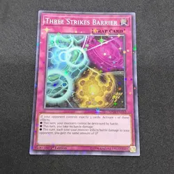 Three Strikes Barrier SP18-EN045 1st Edition Starfoil Rare NM Yu-Gi-Oh! Card - Image 3