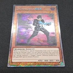 Doppelwarrior RA04-EN147 1st Edition Platinum Secret Rare NM Mint Yu-Gi-Oh! Card - Image 3