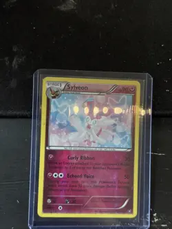 Pokemon Card TCG Sylveon 72/111 XY Furious Fists Cracked Ice Holo Rare 2014 - Image 1