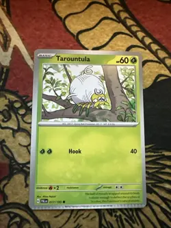 Pokemon Paldea Evolved Tarountula Misprint Error Crimped Card - Image 1