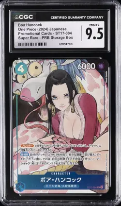 2024 ONE PIECE PROMO CARDS JPN SUPER RARE PRB STORAGE BOX BOA HANCOCK CGC 9.5 - Image 1