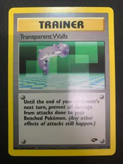 TRANSPARENT WALLS - 125/132 - GYM CHALLENGE - POKEMON CARD - LP - Image 1