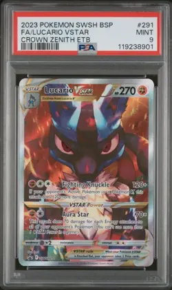 Lucario VSTAR #SWSH291 SWSH: Sword & Shield Promo Cards PSA 9 - Image 1