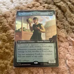 The Cabbage Merchant (Foil, Extended Art #203) - NM - TLE Avatar #0203 MTG Magic - Image 1
