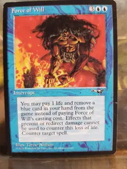 Magic the Gather - Force of Will ~ Alliances, MTG, 1996, excellent condition - Image 1
