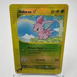 Pokemon TCG Reverse-Holo Nidoran 96/147 Aquapolis MP e-Card Common WoTC Vintage - Image 1
