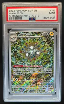2023-25 Pokemon SV Black Star Promos - SVP EN Magneton VAR #159b PSA 9 - Image 1