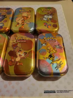 Pokemon TCG Scarlet & Violet 151 Mini Tin Full Set 10-Tins 20-Packs New Sealed - Image 4