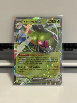 Pokemon Yanmega EX 003/182 DR Double Rare Full Art Holo 280 HP 210 ATK Insect - Image 1