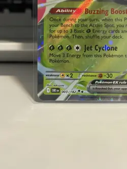 Pokemon Yanmega EX 003/182 DR Double Rare Full Art Holo 280 HP 210 ATK Insect - Image 4
