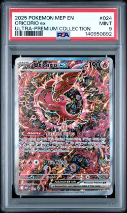 2025 POKEMON MEP PROMO ULTRA-PREMIUM COLLECTION #024 ORICORIO EX PSA 9 - Image 1