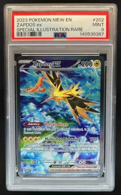 2023 Pokemon SV 151 Zapdos ex #202/165 PSA 9 - Image 1