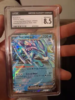 2023 Pokemon Classic Suicune EX 010/034 Blastoise Suicune Deck CLB Holo CGC 8.5 - Image 1