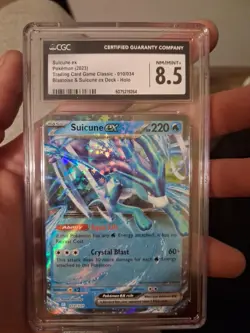 2023 Pokemon Classic Suicune EX 010/034 Blastoise Suicune Deck CLB Holo CGC 8.5 - Image 2