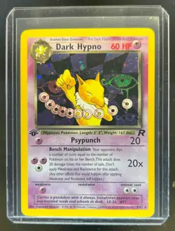 2000 Pokemon Team Rocket First Edition Dark Hypno #26/82 - Image 1