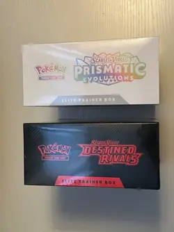 Pokemon TCG Prismatic Evolutions & Destined Rivals Elite Trainer Box ETB Lot NEW - Image 4