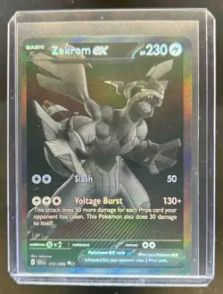 2025 Pokemon Black Bolt Zekrom ex and White Rare #172/086 - Image 1
