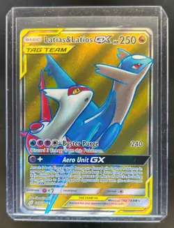 2019 Pokemon Sun & Moon Team Up Latias Latios #169/181 - Image 1