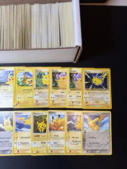 Collection Bulk Lot 450+ Pikachu Pokemon Cards Mixed WOTC-XY Vintage HP-DAMAGED - Image 3
