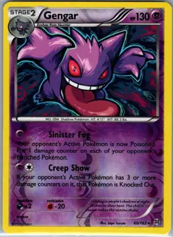 Gengar 60/162 Reverse Holo XY - BREAKthrough - Pokemon Card - NM - Image 1
