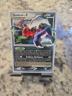 Darkrai LV.X 104/106 Great Encounters Rare Holo LP Pokemon TCG 2008 Vintage Mid - Image 1