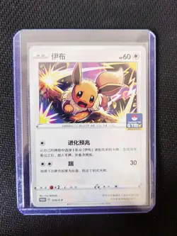 2023 Pokemon TCG S-Chinese GYM PROMO 010/s-p Eevee JD90 - Image 1