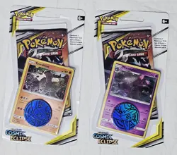 Pokemon Sun & Moon Cosmic Eclipse Booster Blister Pack Terrakion & Mismagius - Image 1