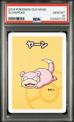 2019 POKEMON OLD MAID SLOWPOKE PSA 10 - Image 1
