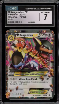 Pokemon M Kangaskhan EX XY Flashfire Holo Rare #79 CGC 7 - Image 1