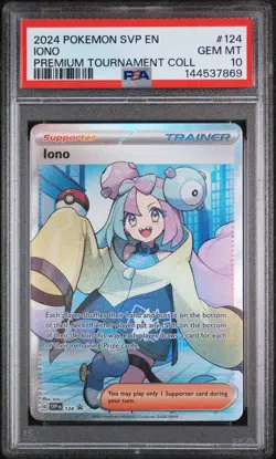 2024 POKEMON SVP EN-SV PROMO IONO PREMIUM TOURNAMENT COLLECTION IONO PSA 10 - Image 1
