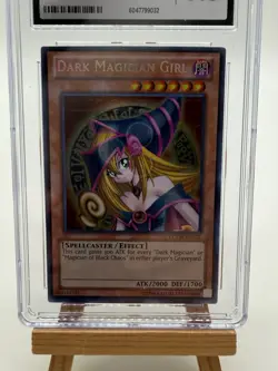 2012 Yugioh Dark Magician Girl Secret Rare Holo LCYW-EN002 CGC 8.5 - Image 3