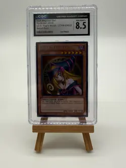 2012 Yugioh Dark Magician Girl Secret Rare Holo LCYW-EN002 CGC 8.5 - Image 4