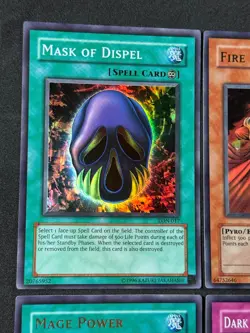 Yugioh 4X LON Holo Original Unlimited Fire Princess Mage Power Mask NM+ - Image 2