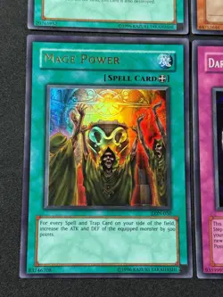 Yugioh 4X LON Holo Original Unlimited Fire Princess Mage Power Mask NM+ - Image 4