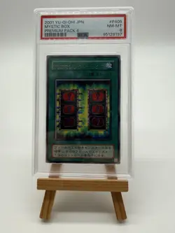2001 Yugioh Japanese Mystic Box #P405 PSA 8 Premium Pack 4 Holo - Image 4
