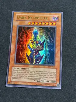 Yugioh Dark Necrofear LON-065 Ultra Rare Unlimited Original 2003 NM+ - Image 1