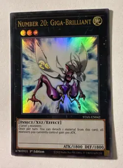 Number 20: Giga-Brilliant - STAX-EN042 - Ultra Rare - 1st Edition - NM Yugioh - Image 1