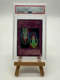 2001 Yugioh Japanese Magic Cylinder Holo #P406 PSA 9 Premium Pack 4 - Image 5