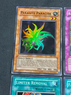 Yugioh PSV 4X Super 2002 Unl Parasite Backup Limiter Meteor Crush NM+ 'MAGIC' - Image 2