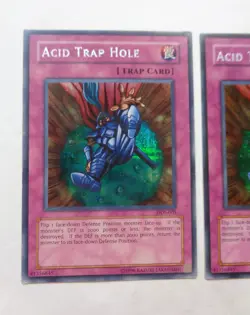 Playset: 3x Acid Trap Hole DDS-005 (Secret Rare, Unlimited, Played / MP) - Image 3