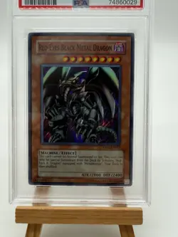 2007 Yugioh Red Eyes Black Metal Dragon Holo #EN015 PSA 7 Premium Pack - Image 3