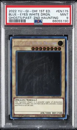 2022 YU-GI-OH! GFP2-2ND HAUNTING 1ST EDITION #EN175 BLUE-EYES WHITE DRAGON PSA 9 - Image 1