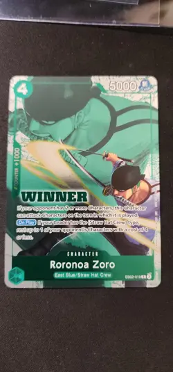 Roronoa Zoro (Winner Pack 2025 Vol. 3) EB02-019 One Piece Promotion Foil MINT - Image 1