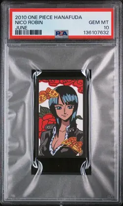 2010 ONE PIECE HANAFUDA JUNE NICO ROBIN PSA 10 - Image 1