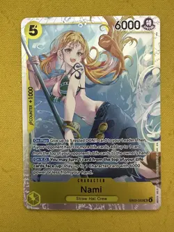 One Piece Nami Eglish EB03-053 Heroines SR - Near Mint - Image 1