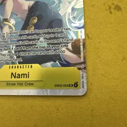 One Piece Nami Eglish EB03-053 Heroines SR - Near Mint - Image 5