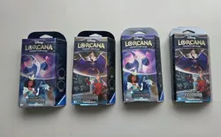 Disney Lorcana Chapter 2 Starter Decks Sealed Box Lot of 4 from a Case - Image 1
