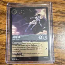 Disney Lorcana Angela - Night Warrior Character 187/204 Cold Foil - Image 1