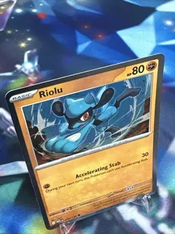Pokemon TCG Mega Evolutions - Riolu #76 Cosmos Holo Card - Image 2